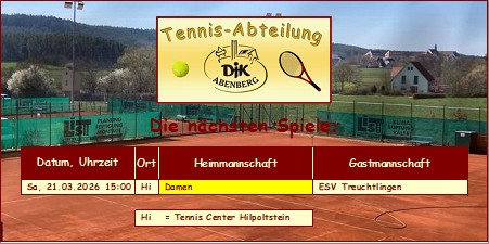 <&nbsp;Bild Die nächsten Spiele&nbsp;>